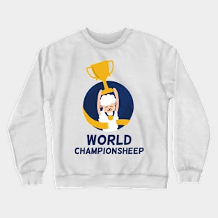 Champion Sheep | Cute Pet Puns | Sport Gift Ideas Crewneck Sweatshirt